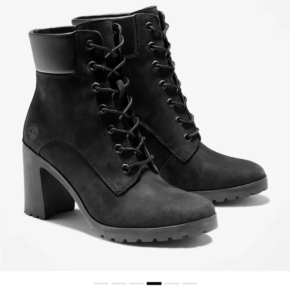 Timberland Black Lace-Up Women's Boots - Picture 3 of 5